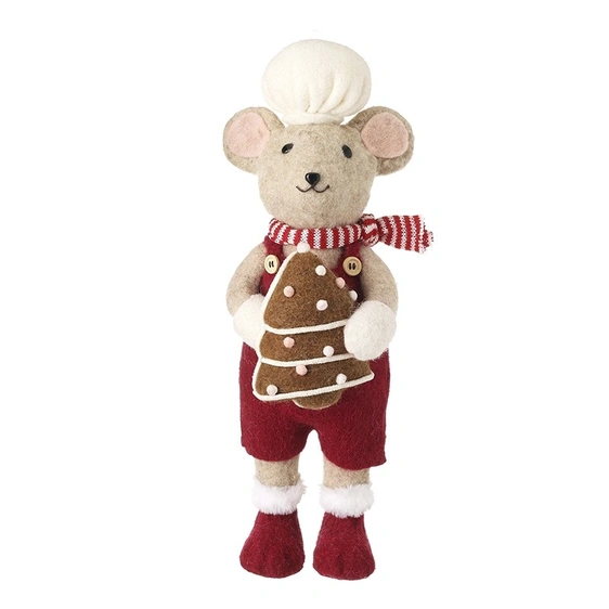 Festive Bakery Mouse Ornament - image 1