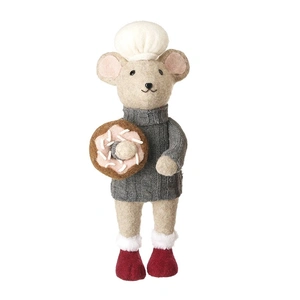 Festive Bakery Mouse Ornament - image 2