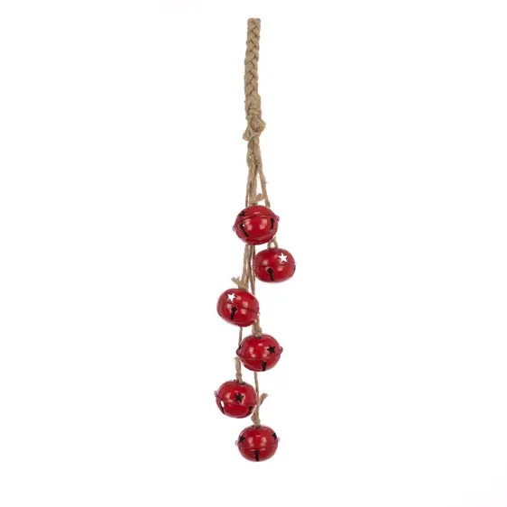 Festive Bell Hanging Decoration - Red
