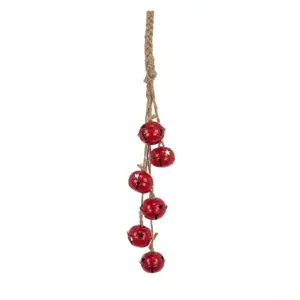 Festive Bell Hanging Decoration - Red