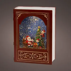 Festive Book Water Spinner Light