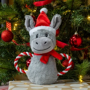 Festive Donkey Plush Rope Toy