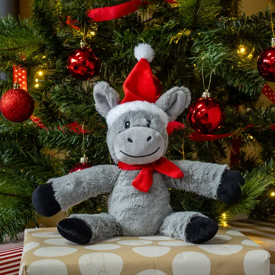 Festive Donkey Plush Toy