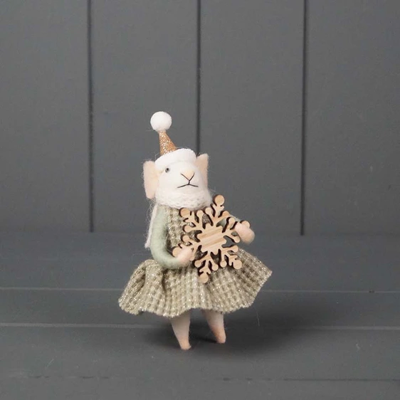 Festive Dress Mouse Hanging Decoration