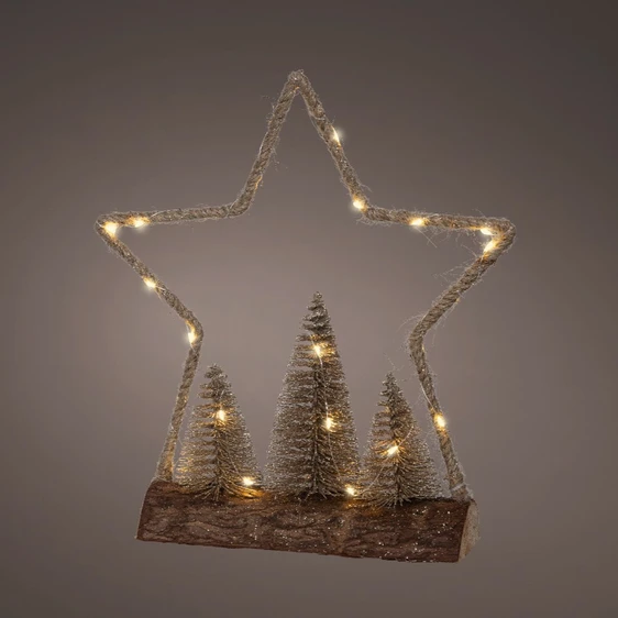 Festive Jute Star Light