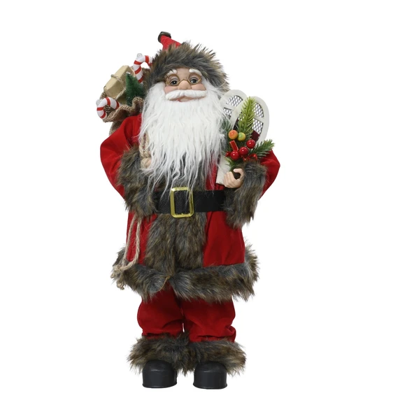 Festive Red Santa Figurine - Medium