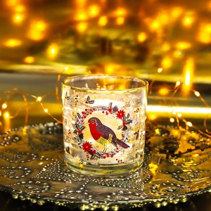 Festive Robin Light Up Candle - image 1