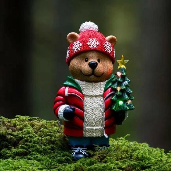 Festive Teddybear Figure