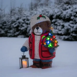 Festive Teddybear Figure (Large)