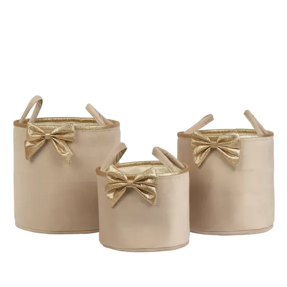 Festive Velvet Basket Set