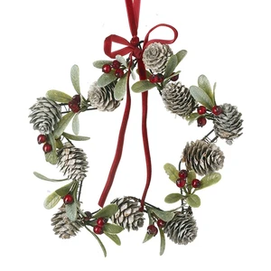 Fir Cone & Berries Star Wreath