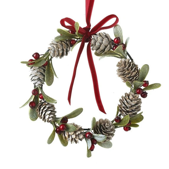 Fir Cone & Berries Wreath