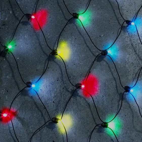 Fit & Forget Multicolour Net Lights - 240 Lights - image 1