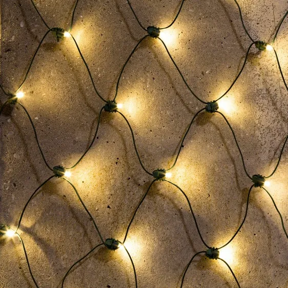 Fit & Forget Warm White Net Lights - 160 Lights - image 1