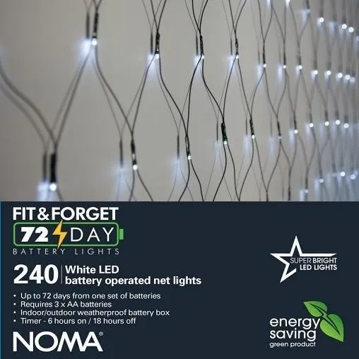 Fit & Forget White Net Lights - 240 Lights - image 2