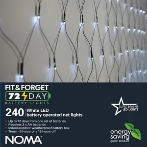 Fit & Forget White Net Lights - 240 Lights - image 2