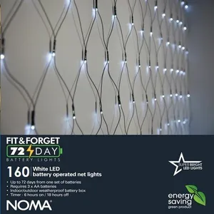 Fit & Forget White Net Lights - 160 Lights - image 2