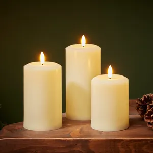 Flameless Pillar Candle - Small