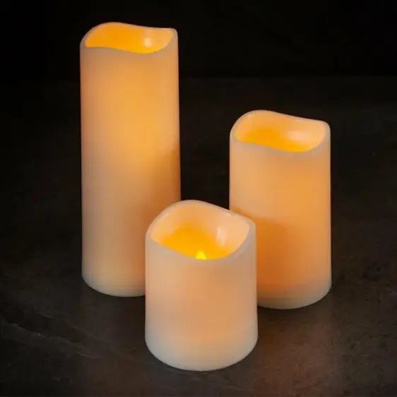Flameless Pillar Candle - Small - image 1