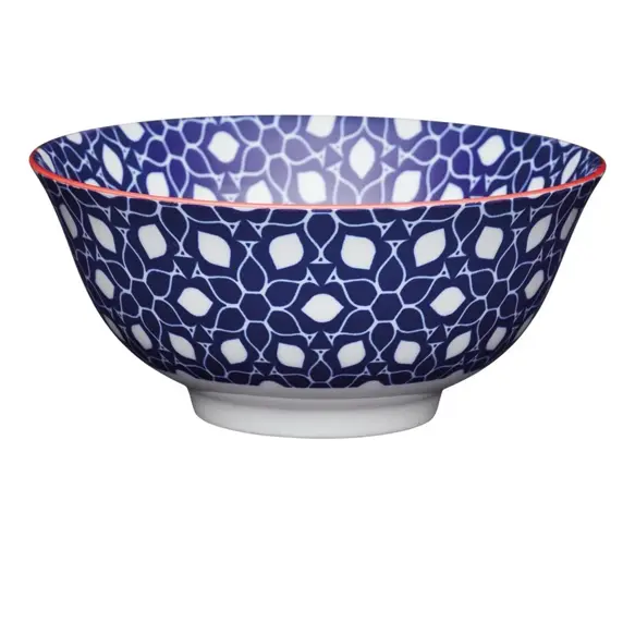 Floral Blue Bowl - image 1