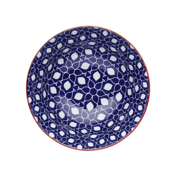Floral Blue Bowl - image 2