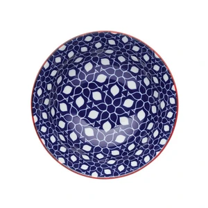 Floral Blue Bowl - image 2