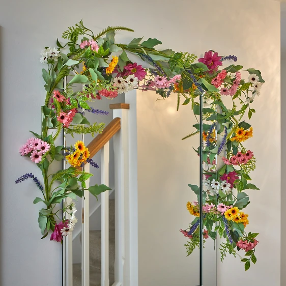 Summer Flowers Artificial Garland - image 1