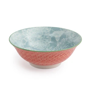 Floral Grey Ramen Bowl - image 1