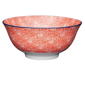 Floral Red Bowl - image 1