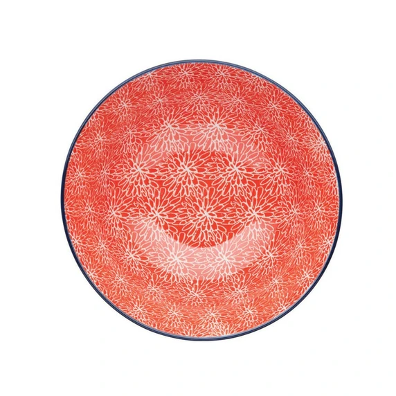 Floral Red Bowl - image 2