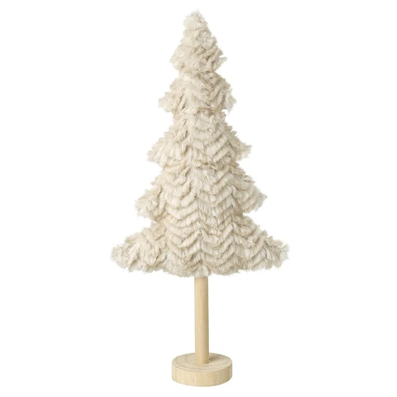 Fluffy Standing Christmas Tree Ornament - Small