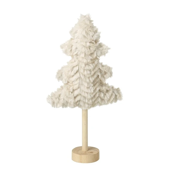 Fluffy Standing Christmas Tree Ornament - Medium