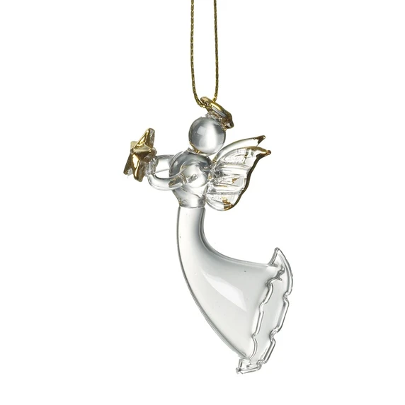 Flying Angel Glass Hanging Decoration