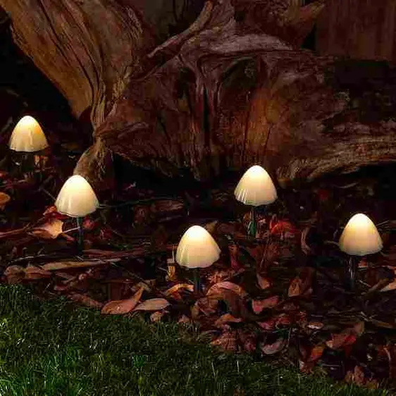 Forest Mushrooms Stake Light Set - image 2