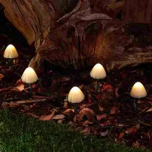 Forest Mushrooms Stake Light Set - image 2