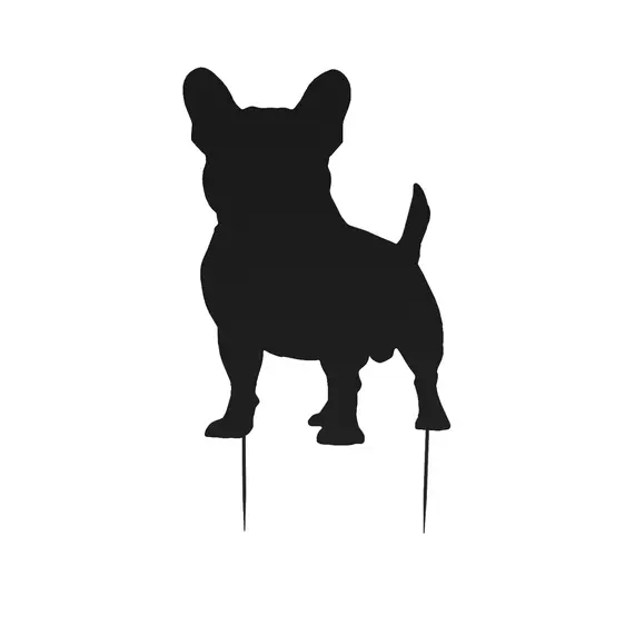 French Bulldog Shadow Decorative Stake - image 2