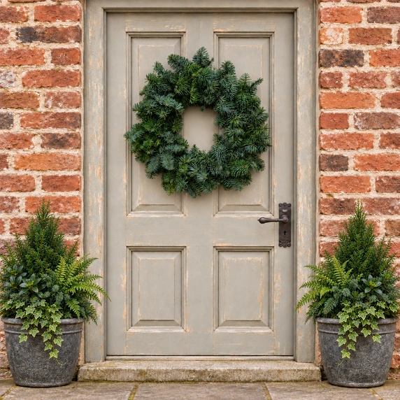 Classic Plain Foliage Wreath - 12" - image 2