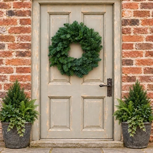 Classic Plain Foliage Wreath - 14" - image 2