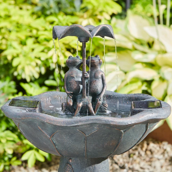 Frog Frolics Solar Water Feature - image 2