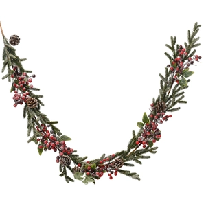 Frosted Berries Artificial Garland