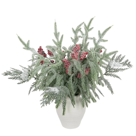 Frosted Foliage Pot