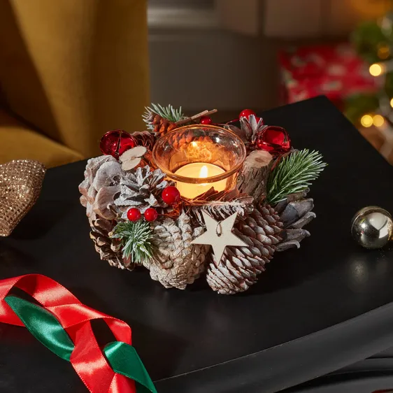 Frosty Star Candle Holder - Single