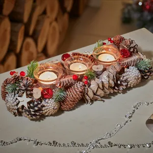 Frosty Star Candle Holder - Trio