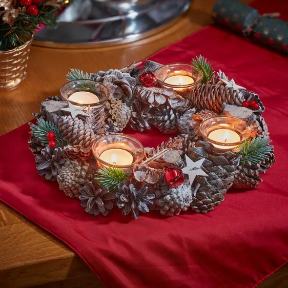 Frosty Star Candle Holder - Quartet