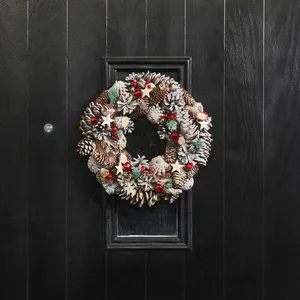 Frosty Star Wreath - 30cm