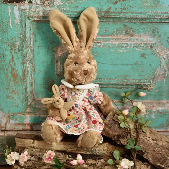 Fruit Print Dress Soft Rabbit