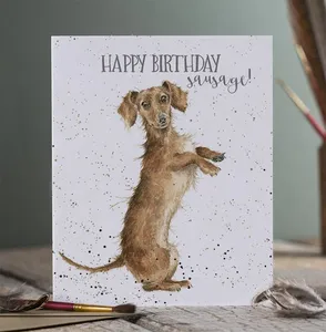 Happy Birthday Sausage Birthday Card - image 1