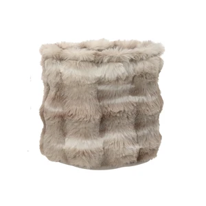 Fur Round Storage Basket - Medium