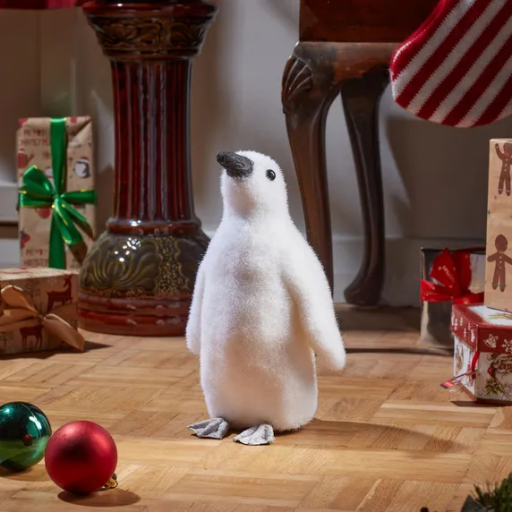 Fuzzy Penguin Decoration - Medium - image 1