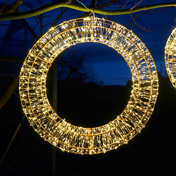 Galaxy Wreath Warm White - 40cm